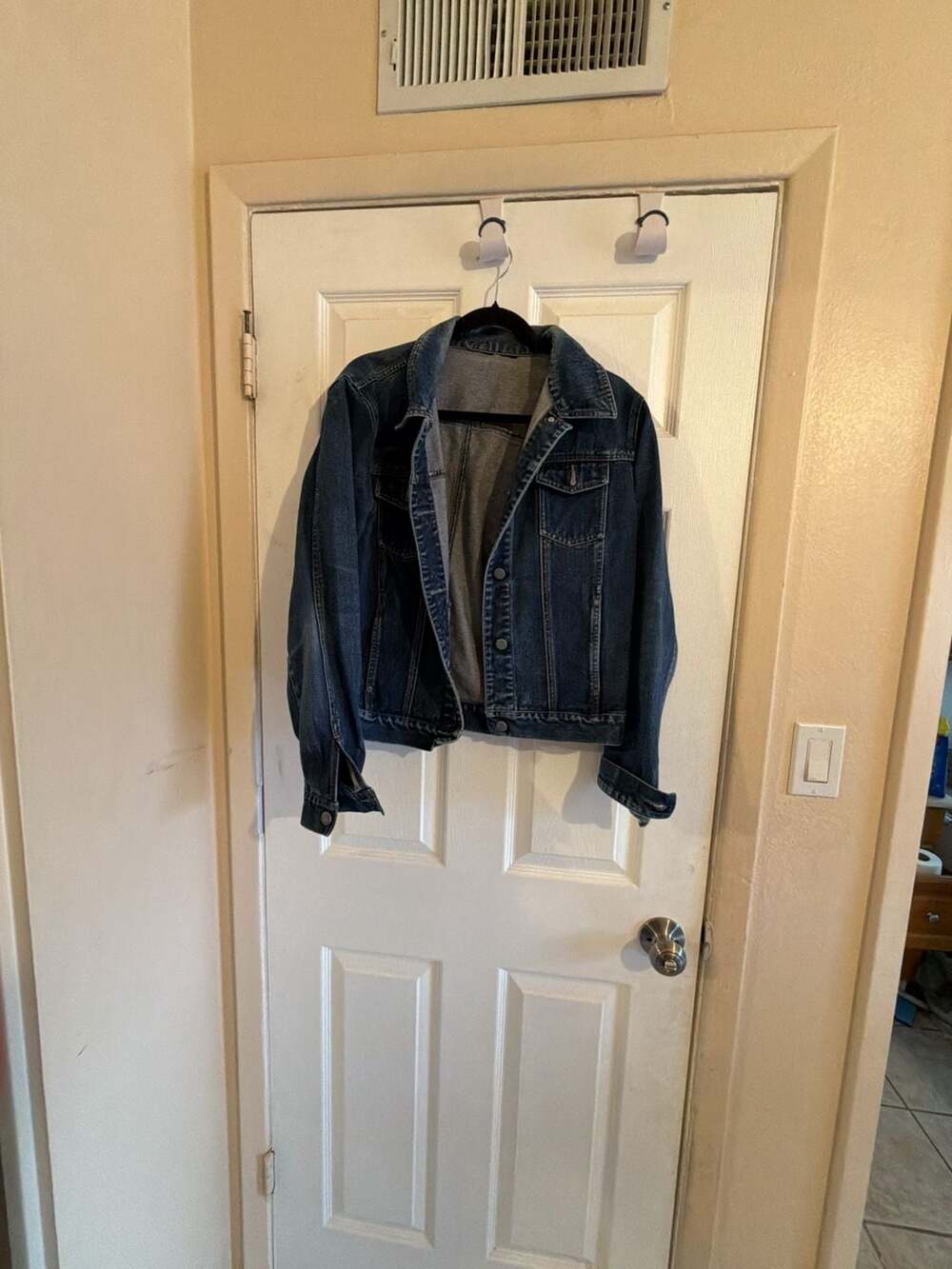 New York & Company Women's Classic Button-Front Denim Jean Jacket
